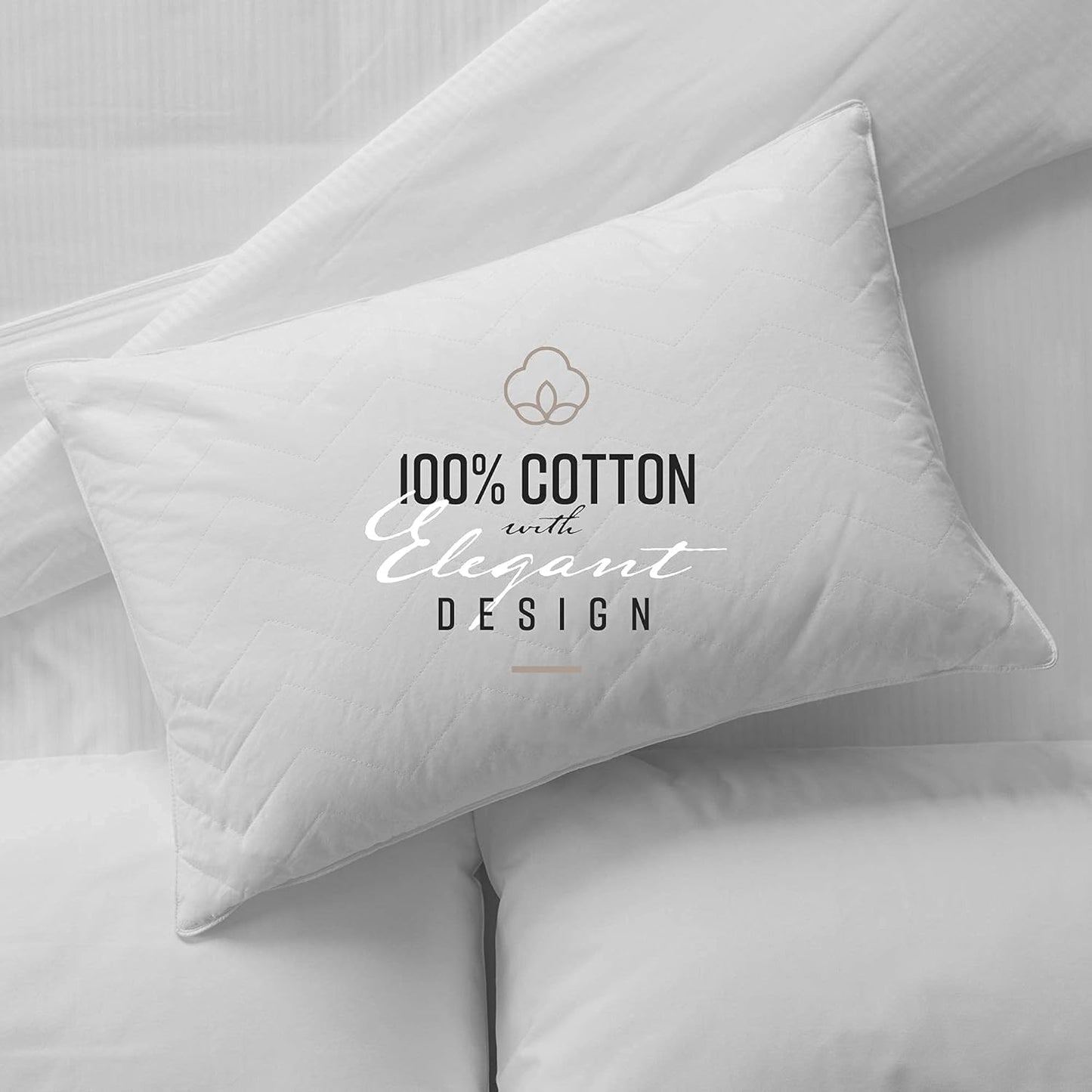 Sobel Westex: Sahara Nights Bed Pillow Soft, Hypoallergenic, Gel Fiber Fill | Perfect for Back and Stomach Sleepers