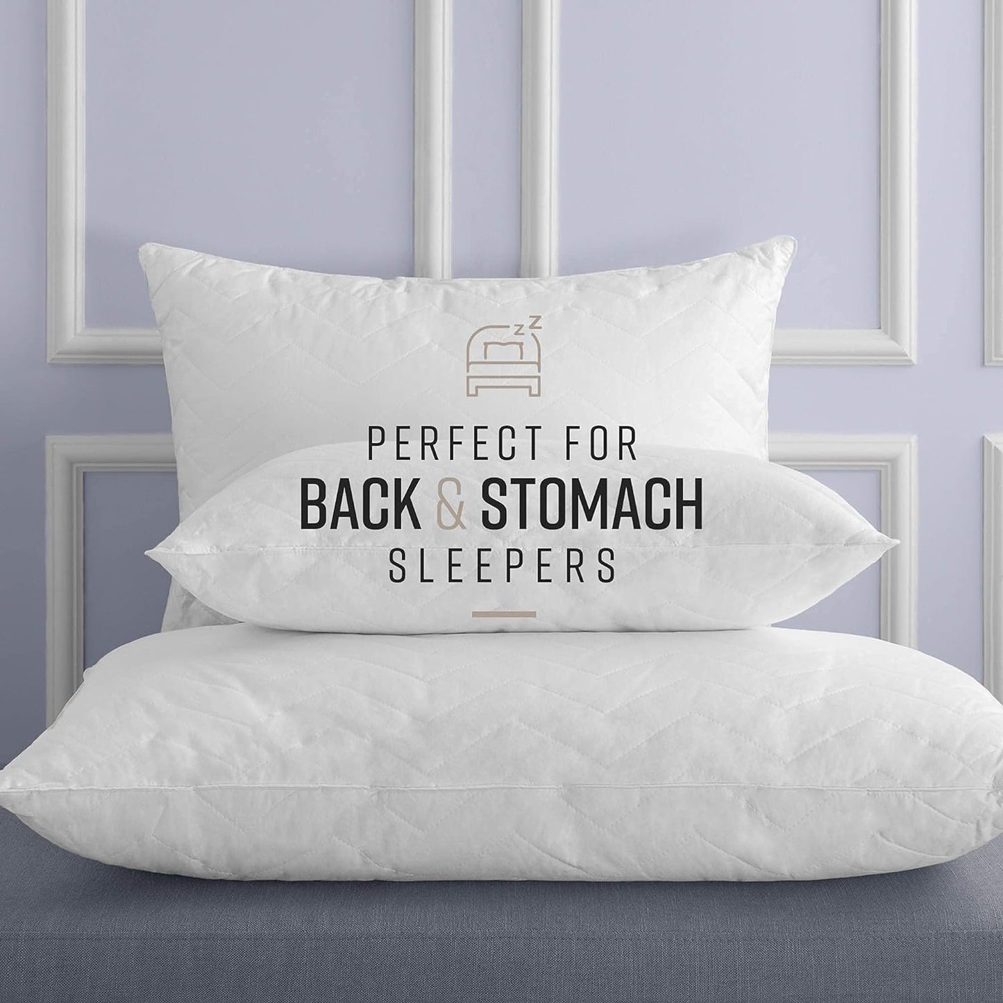 Sobel Westex: Sahara Nights Bed Pillow Soft, Hypoallergenic, Gel Fiber Fill | Perfect for Back and Stomach Sleepers