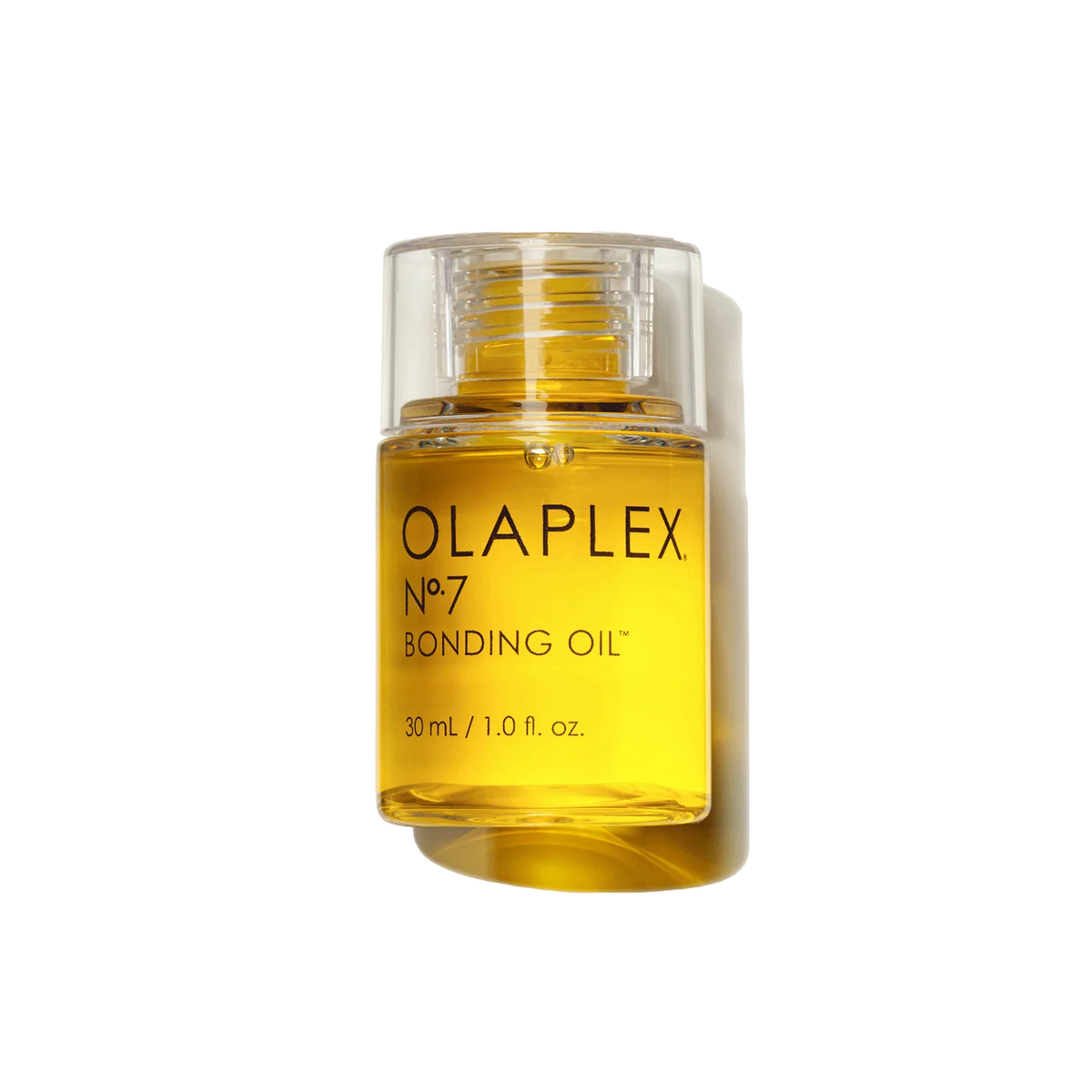 Front of OLAPLEX No.7 Bonding Oil 30 ml golden bottle