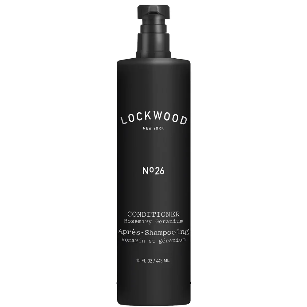 Lockwood New York No. 26 Conditioner, Rosemary Geranium, 15 fl oz bottle for sensitive skin care.