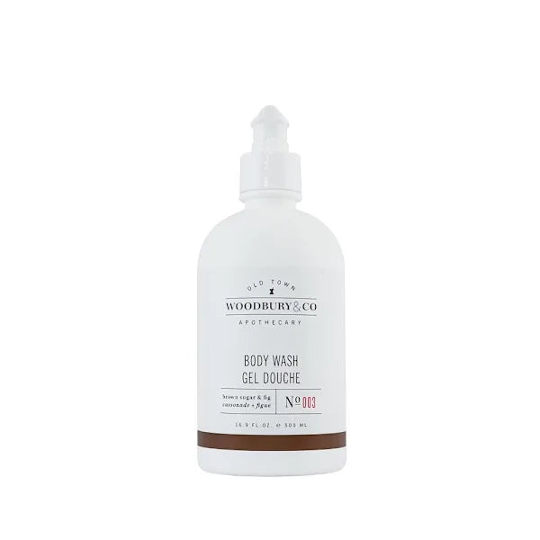 Woodbury & Co. No. 003 Brown Sugar & Fig Hotel Body Wash (500ml / 16.9 oz)
