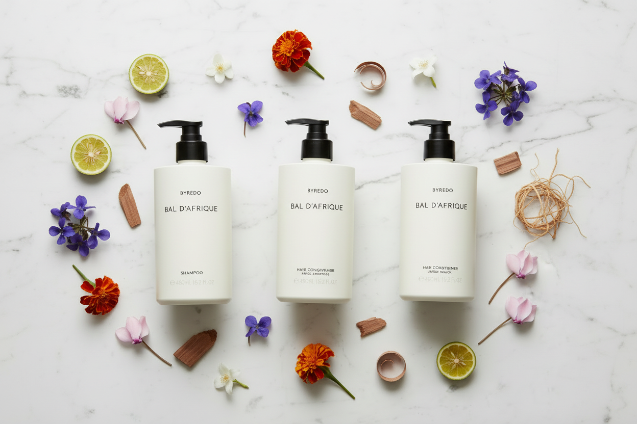 Byredo Bal d'Afrique Bath Set | Shampoo, Conditioner & Body Wash