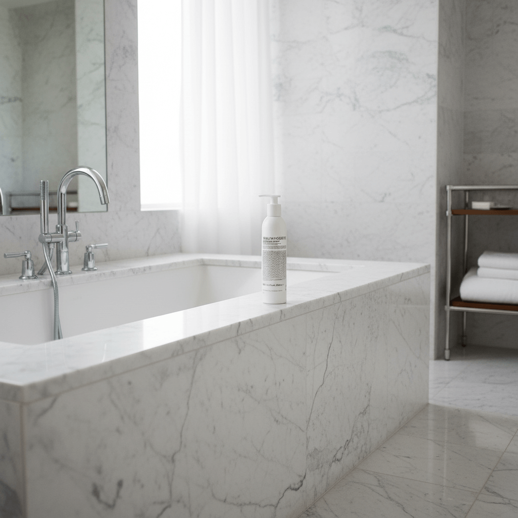 MALIN+GOETZ Body Wash on luxury soaking tub