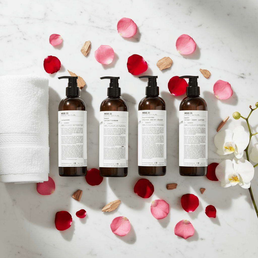 Le Labo Rose 31 Bath Set – Luxury Hair & Body Collection – Hotel