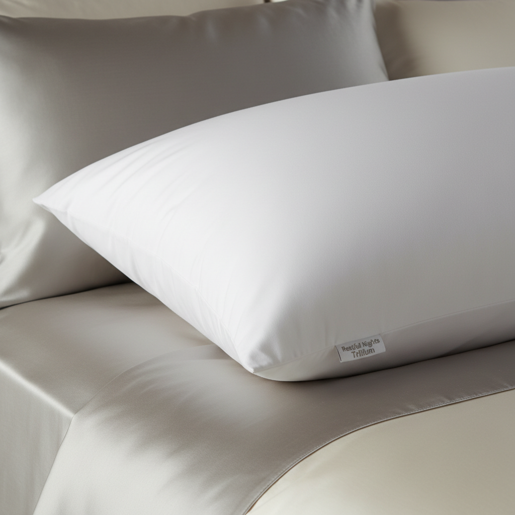 Restful Nights Trillium Pillow detail - premium poly gel fiber fill with T230 cotton cover