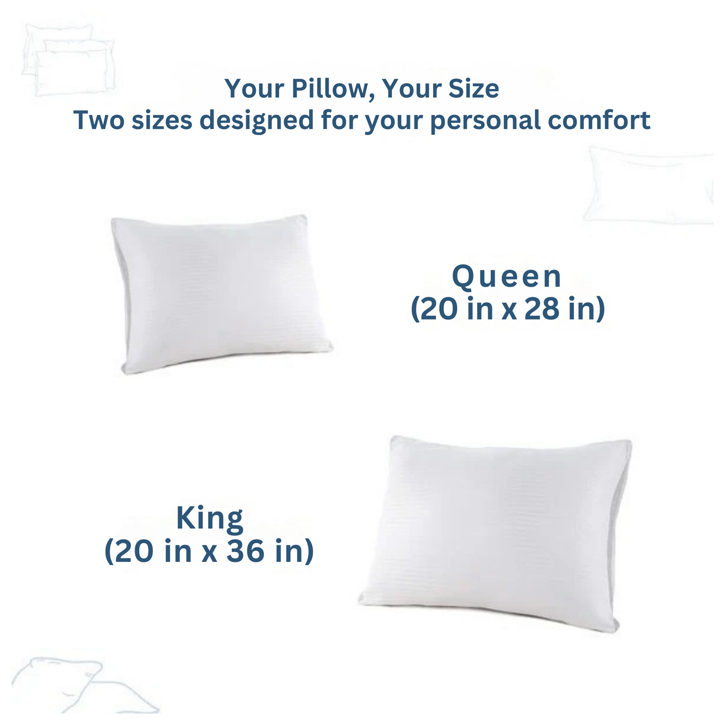 Indulgence® Synthetic Down Pillow | Side Sleeper