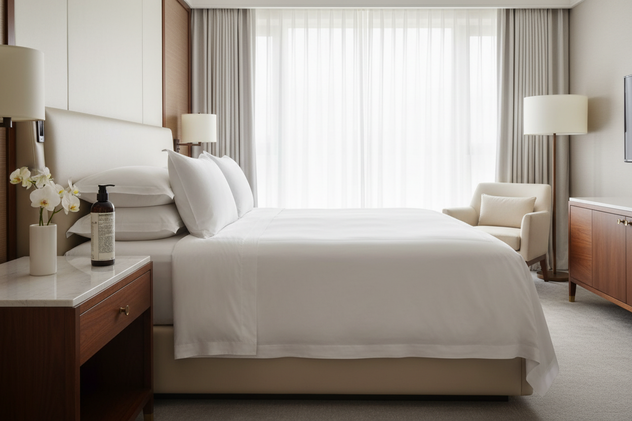 Luxury Hotel Bedroom - Nightstand