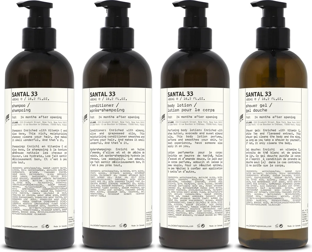 Le Labo Santal 33 Complete Bath & Body set
