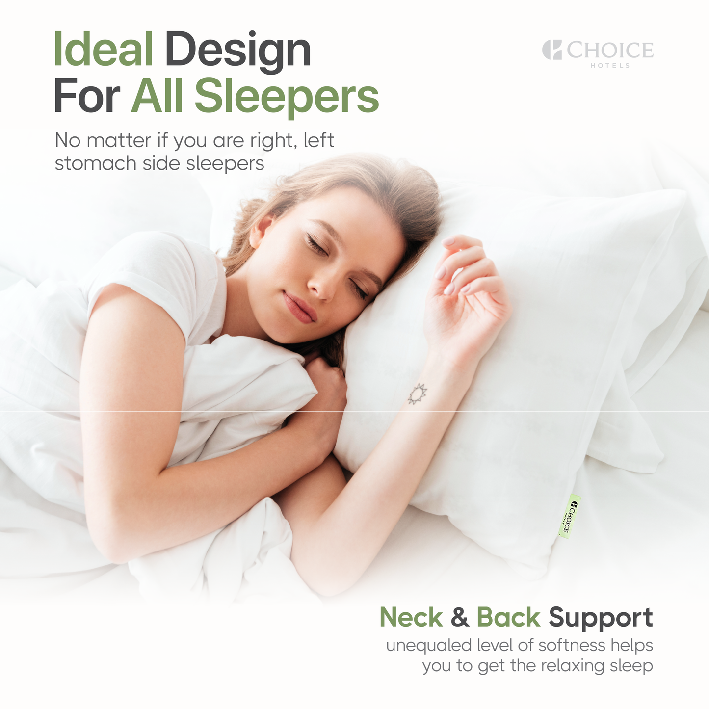 Green Label Soft Pillow for comfortable sleep