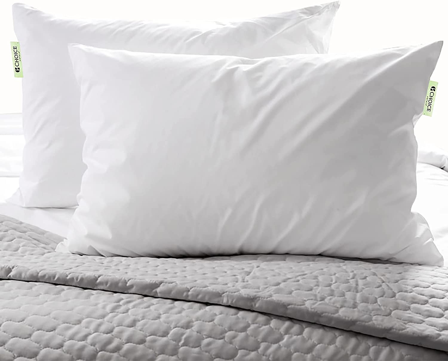 Green Label soft pillows featured at Choice Hotels for unmatched comfort and restful sleep.
