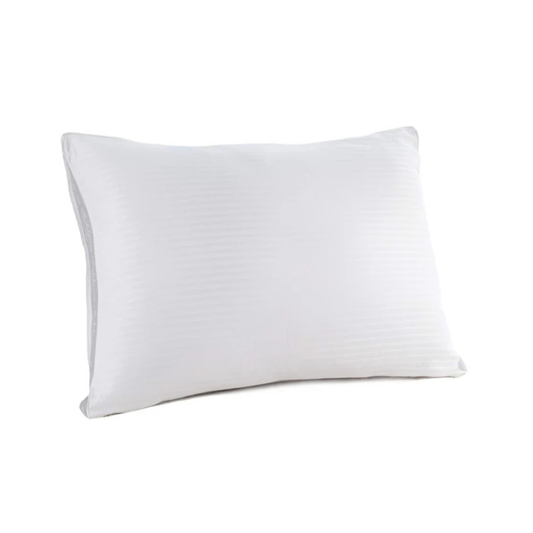 Soft, comfortable white pillow designed for a restful night's sleep, ideal for any bedroom decor.