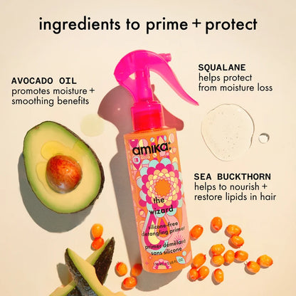 amika the wizard silicone-free detangling primer – 5 oz