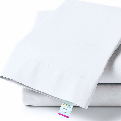 Eclipse Collection Microfiber Pillowcases by Choice Hotels - White Pillow Cases, Set of 2