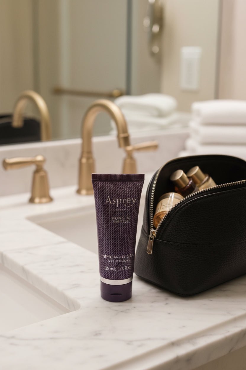 Asprey luxury hotel body wash travel size shower gel 