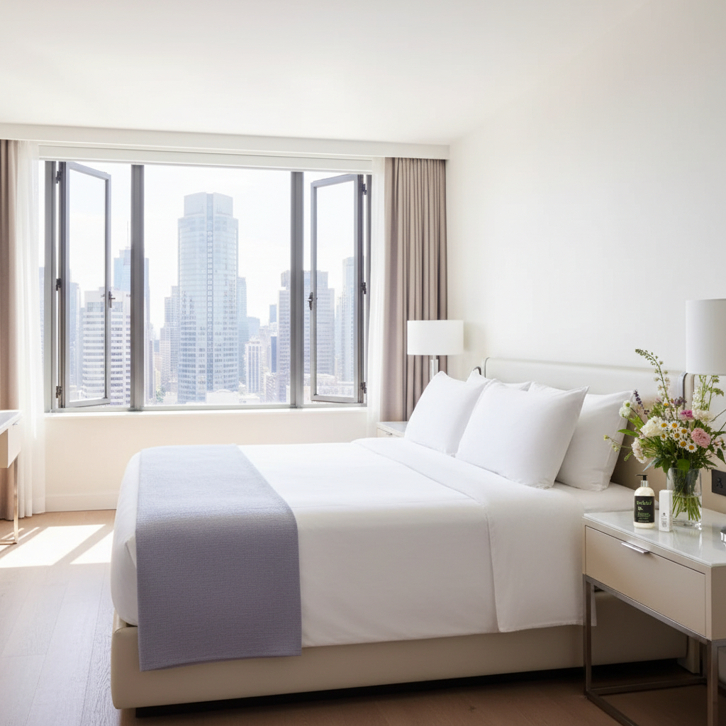 4. MODERN HOTEL - color in throw blanket only