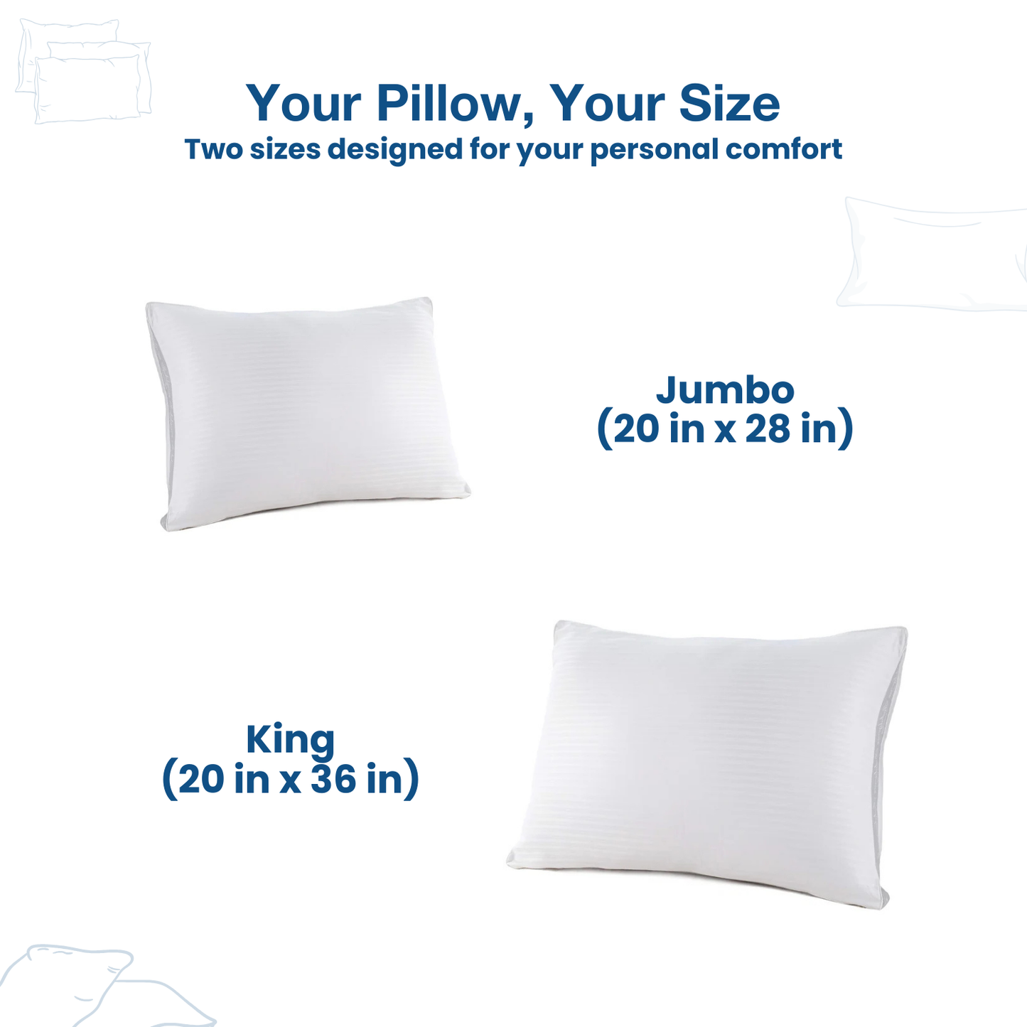 Indulgence® Synthetic Down Pillow | Side Sleeper