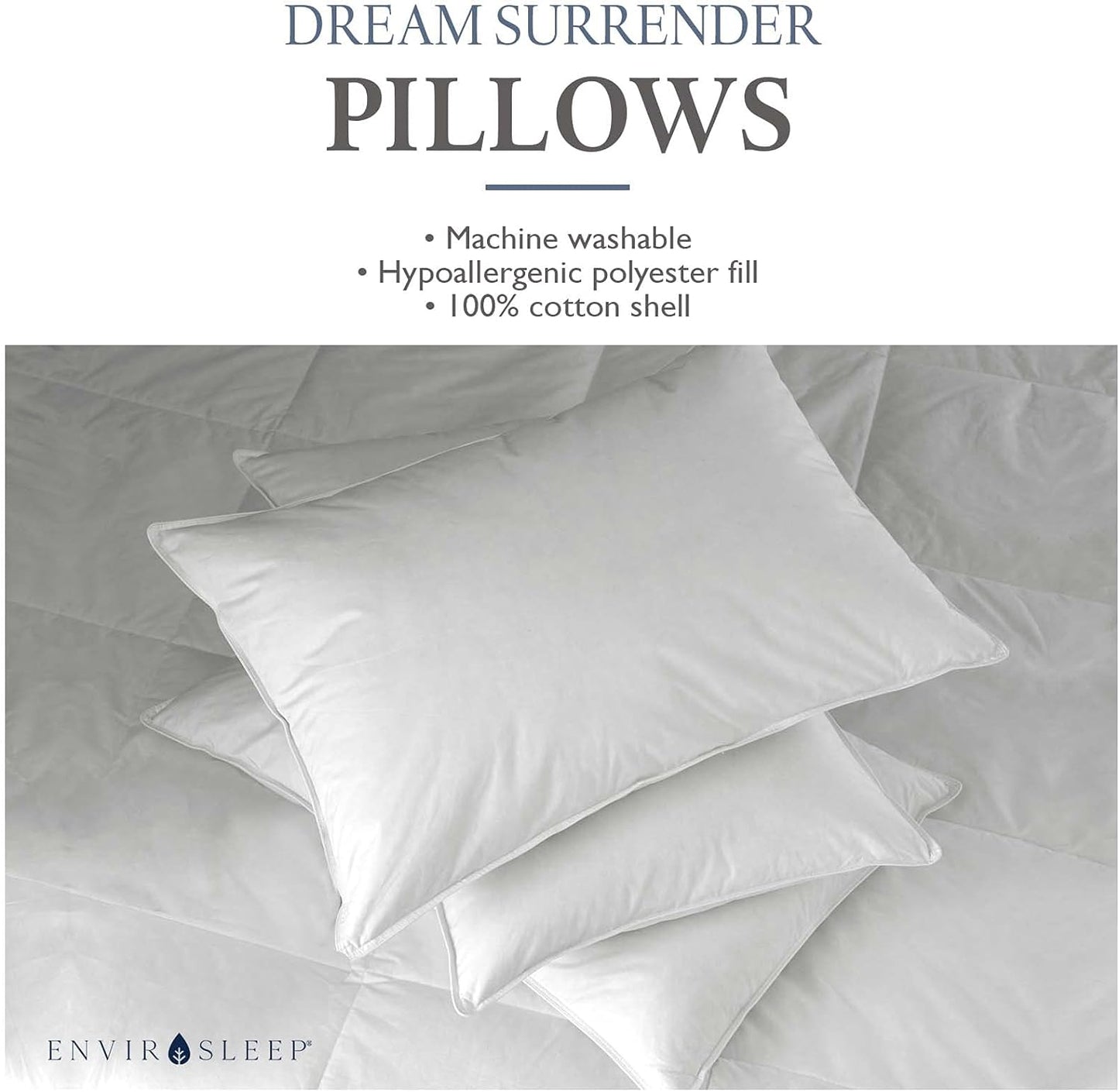 Envirosleep Dream Surrender II Pillow Used in Hotels Worldwide