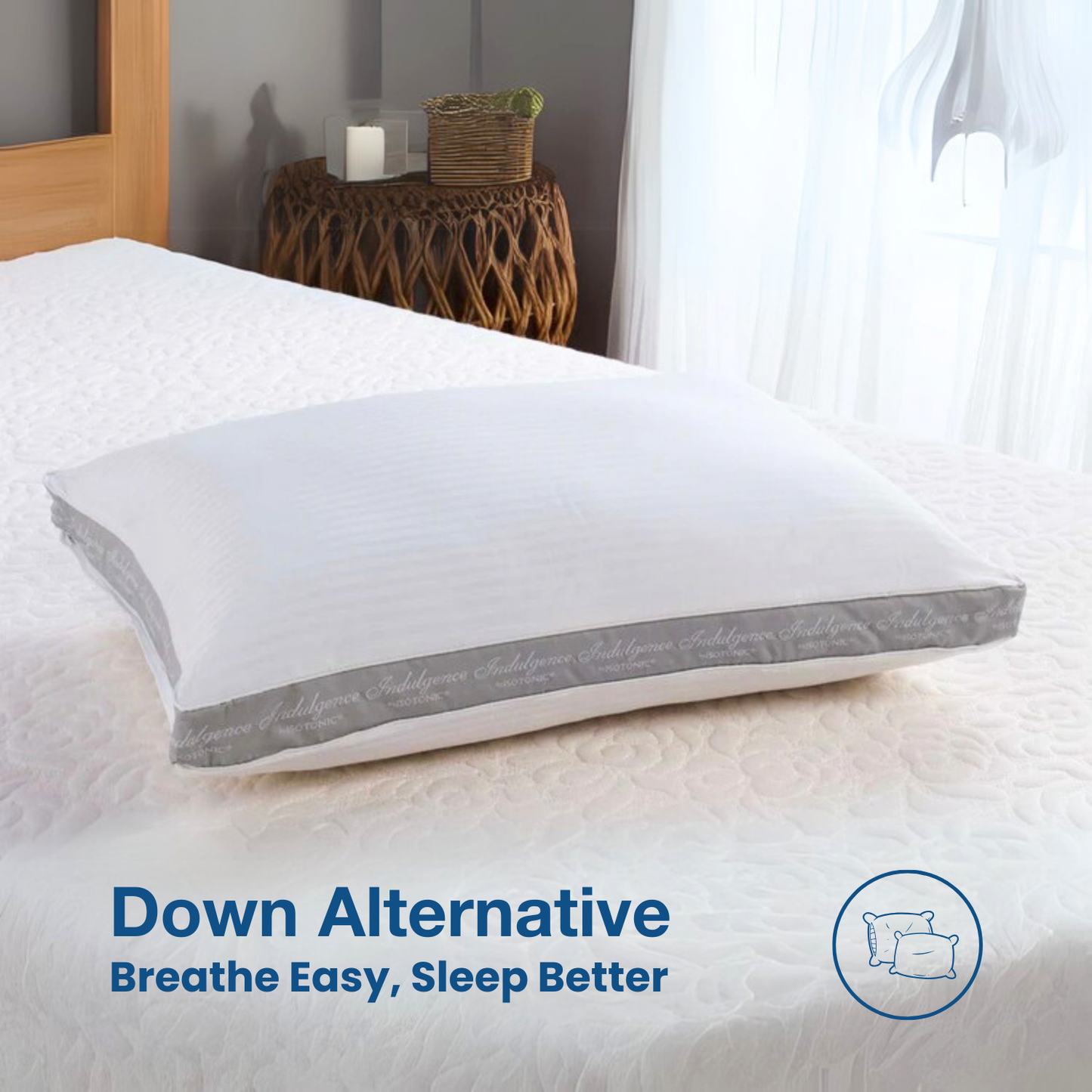 Indulgence® Synthetic Down Pillow | Side Sleeper