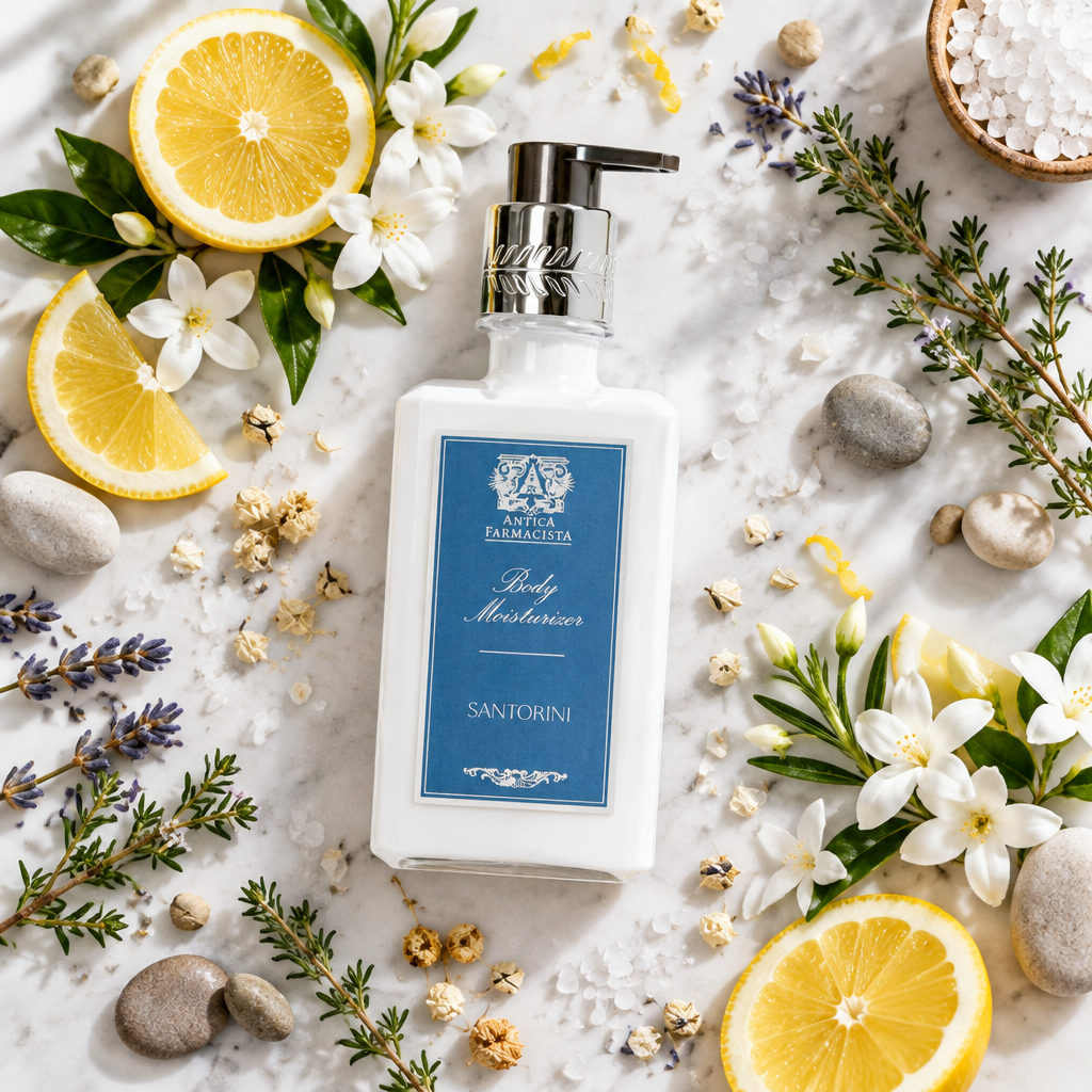 Antica Farmacista Santorini Body Lotion with scent elements 