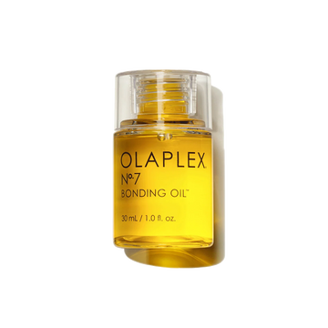 Front of OLAPLEX No.7 Bonding Oil 30 ml golden bottle