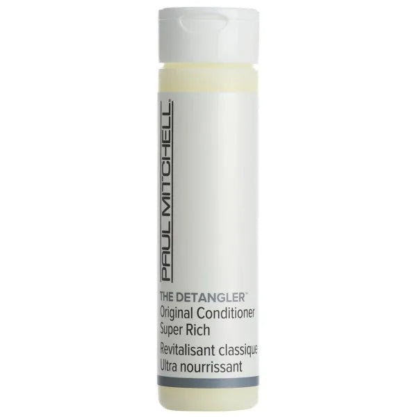 Paul Mitchell Super Rich Conditioner 0.75 oz bottle for silky-smooth hair, perfect for travel and guest use.