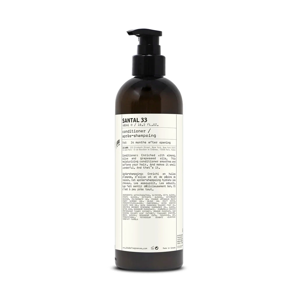 Le Labo Santal 33 Conditioner – 16.2 oz / 480 ml (Pump Bottle)