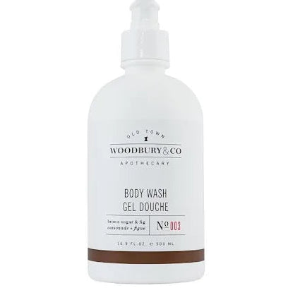 Woodbury & Co. No. 003 Brown Sugar & Fig Hotel Body Wash (500ml / 16.9 oz)