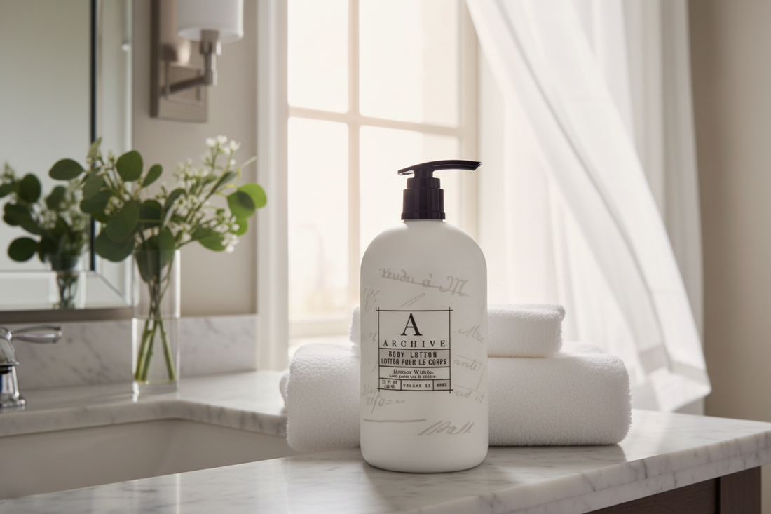 Archive Body Lotion Flat Lay