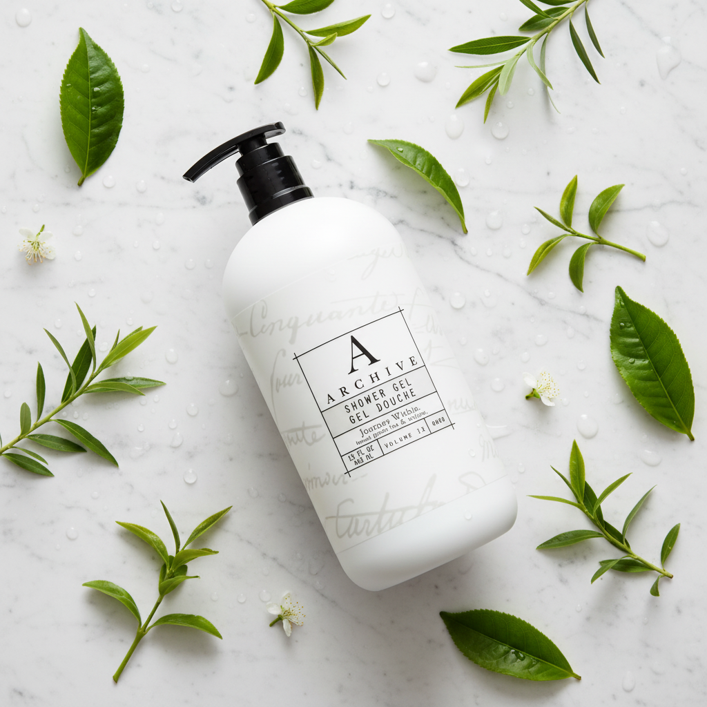 Archive Body Wash Flat Lay