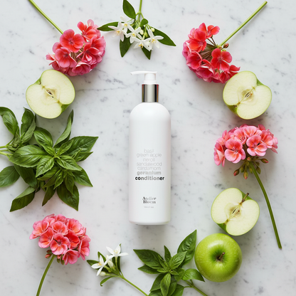 Atelier Bloem geranium conditioner 16oz Kimpton luxury hotel conditioner basil neroli sandalwood botanicals