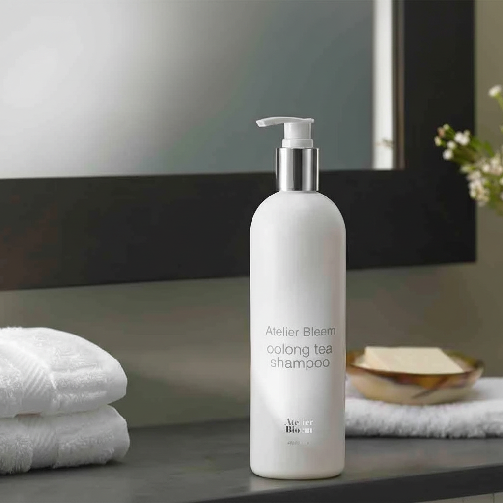 Atelier Bloem oolong tea shampoo 16oz Kimpton luxury hotel shampoo ylang ylang chamomile botanicals
