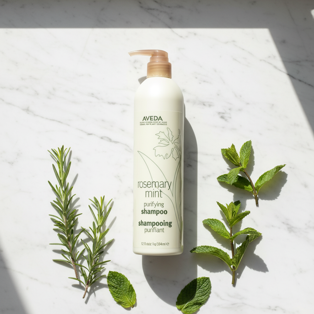 Aveda Shampoo Flat Lay