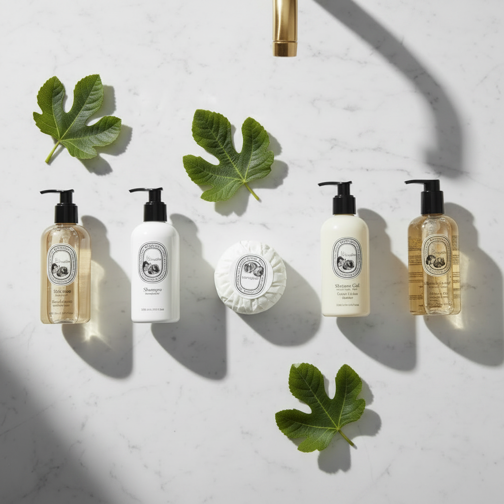 Bathroom flat lay