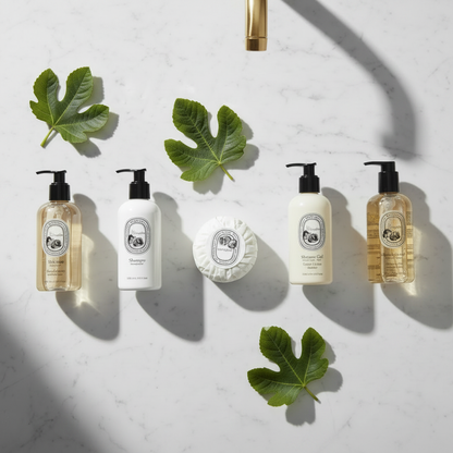Bathroom flat lay