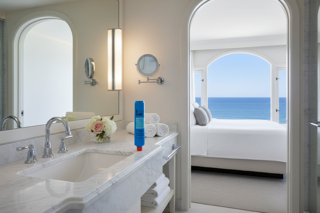 Beach resort bathroom
