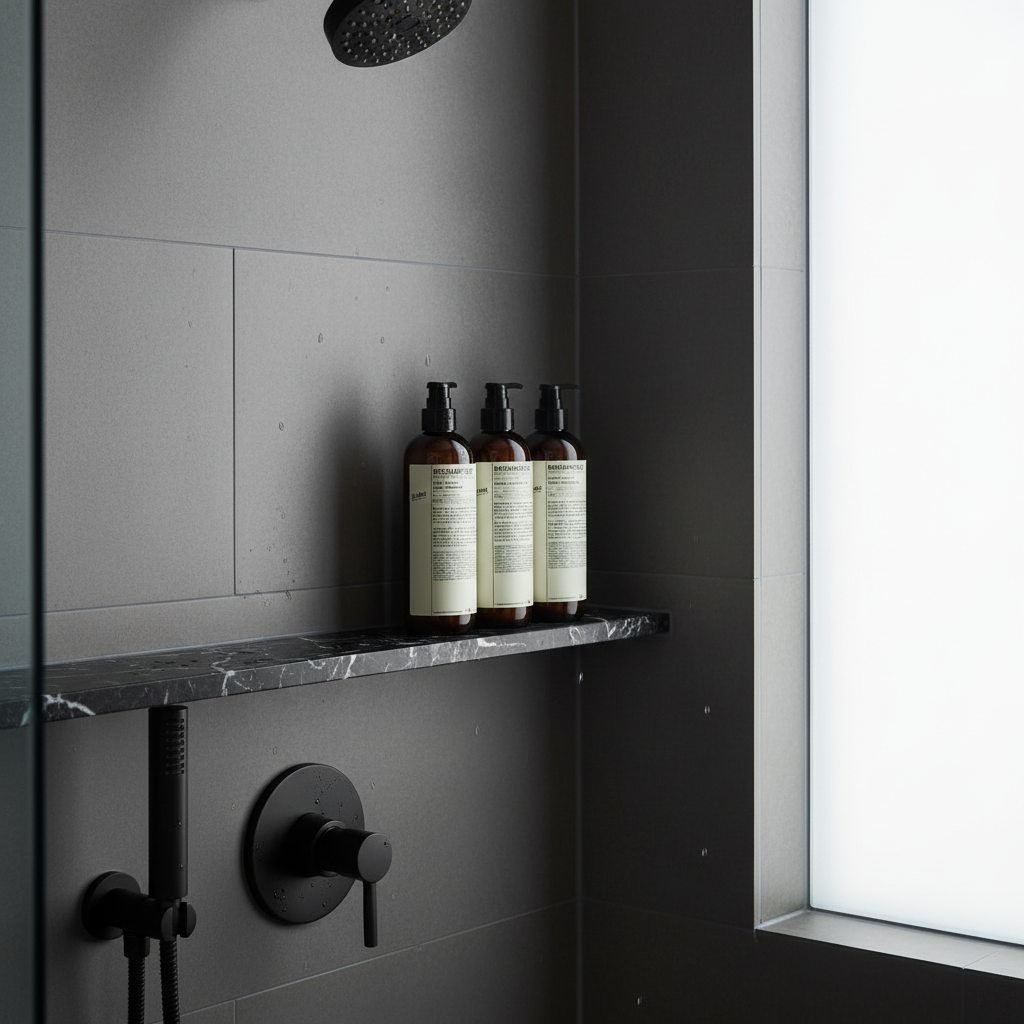 Bergamote 22 Bath Set Black Marble