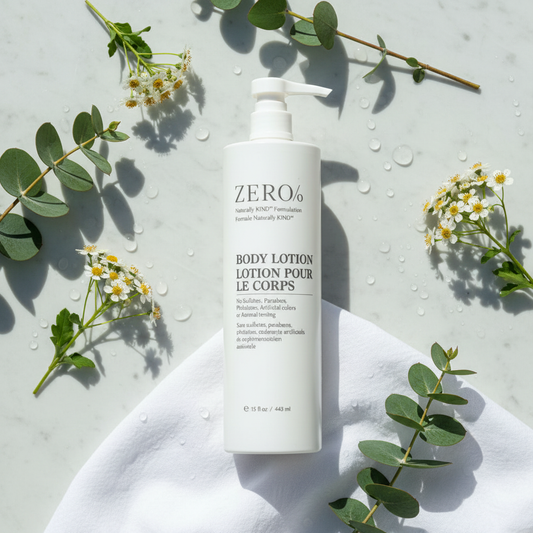 Body Lotion Flat Lay