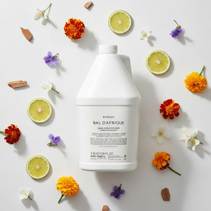 Byredo Bal d'Afrique Conditioner with randomly scattered scent elements