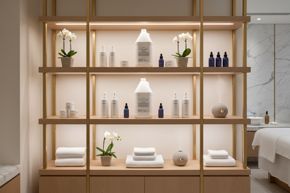 Byredo body lotion in spa treatment room