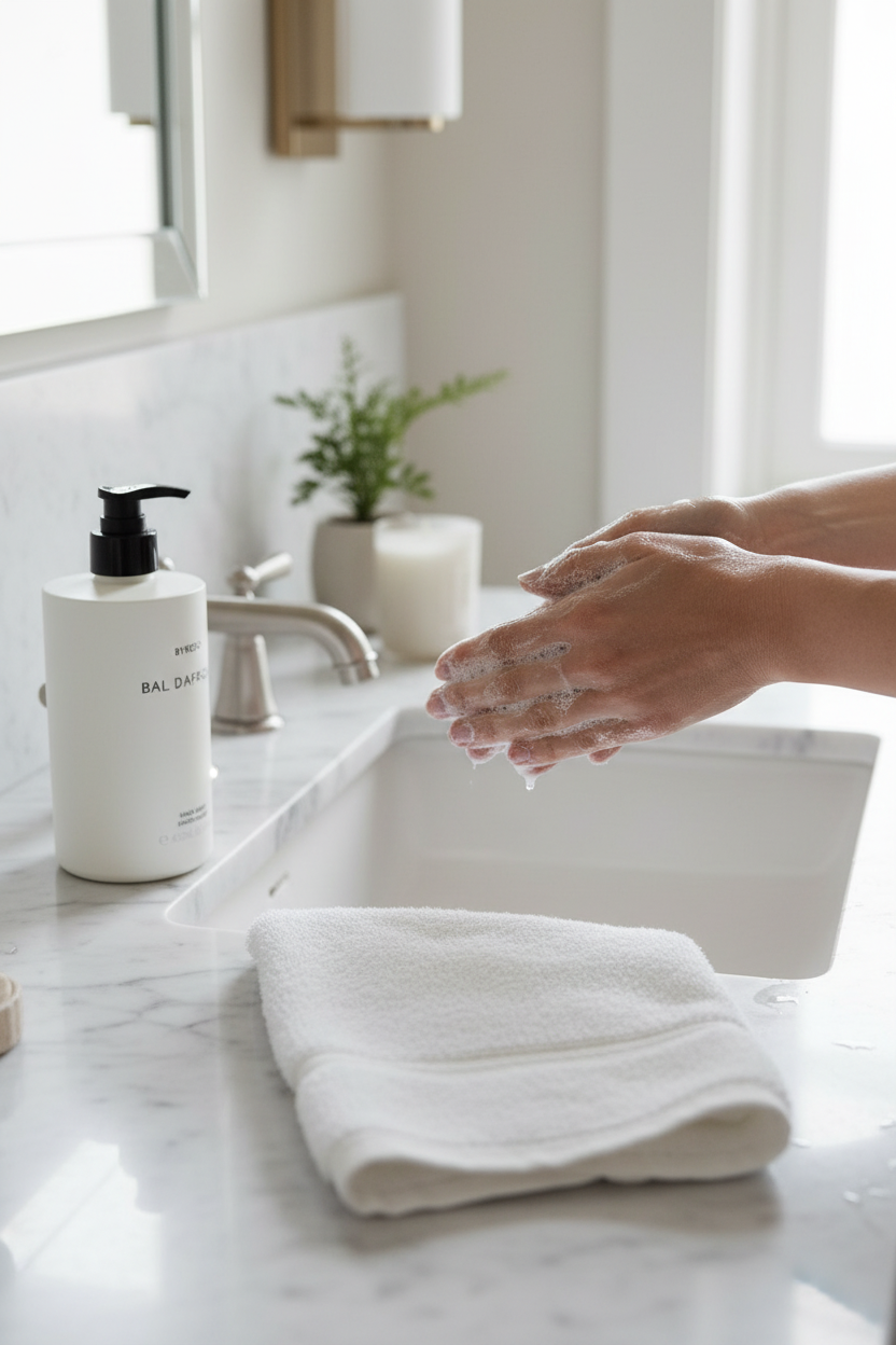 Byredo Hand Wash - Hands at Sink