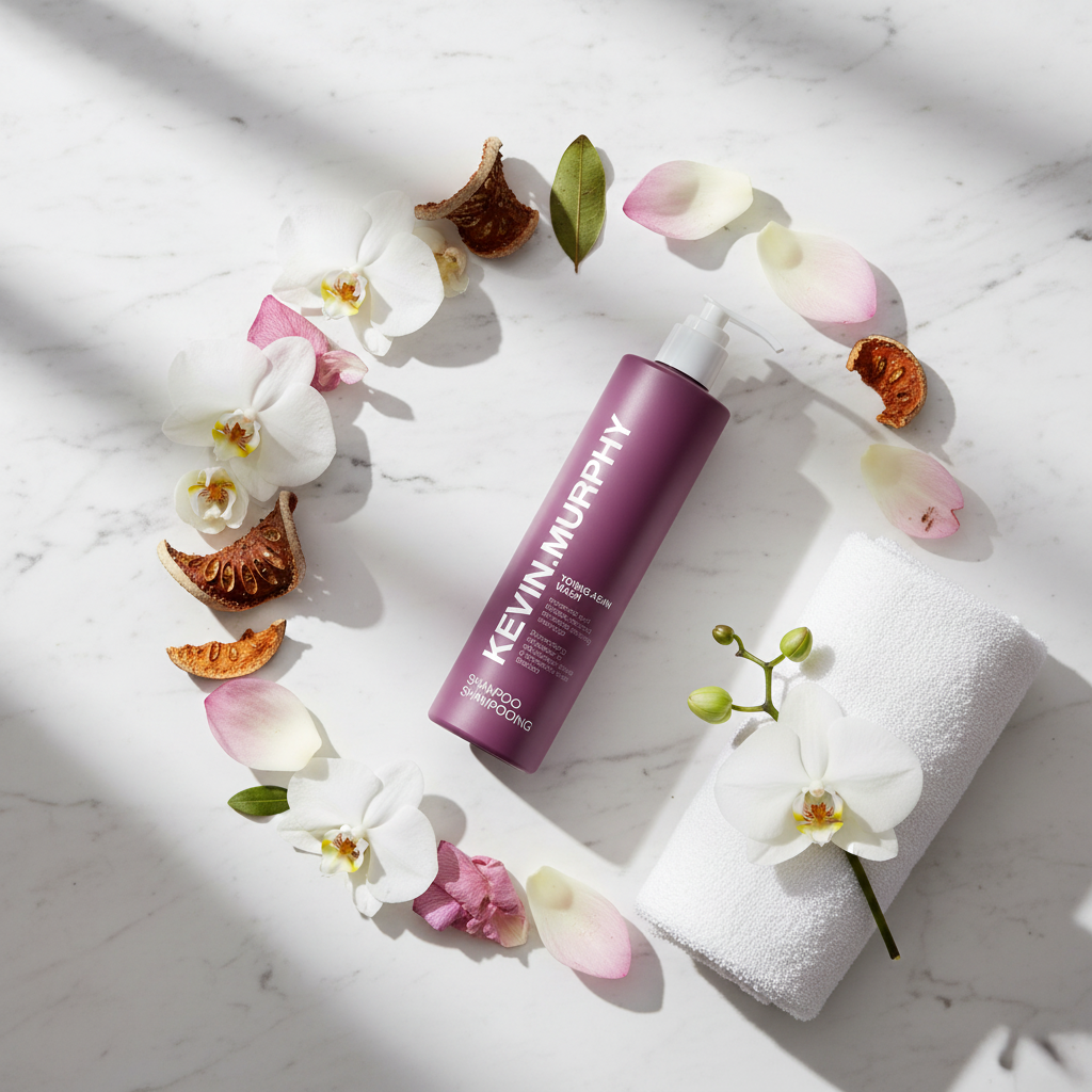 Circular Flat Lay - Orchid & Restorative Elements
