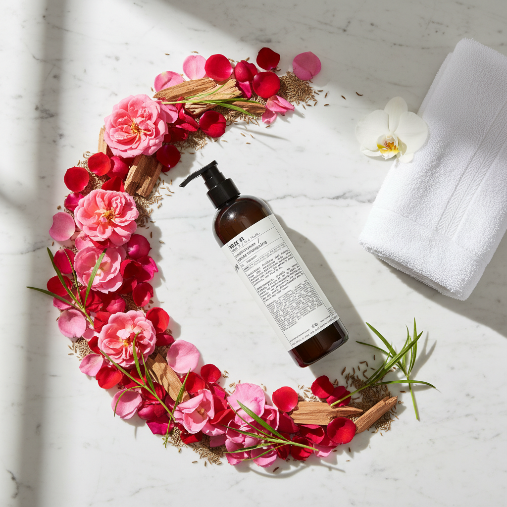 Circular Flat Lay - Vibrant Roses