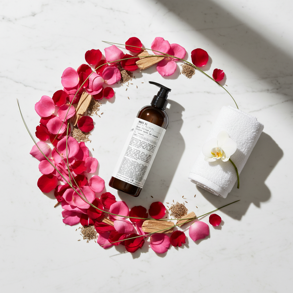 Circular Flat Lay - Vibrant Roses