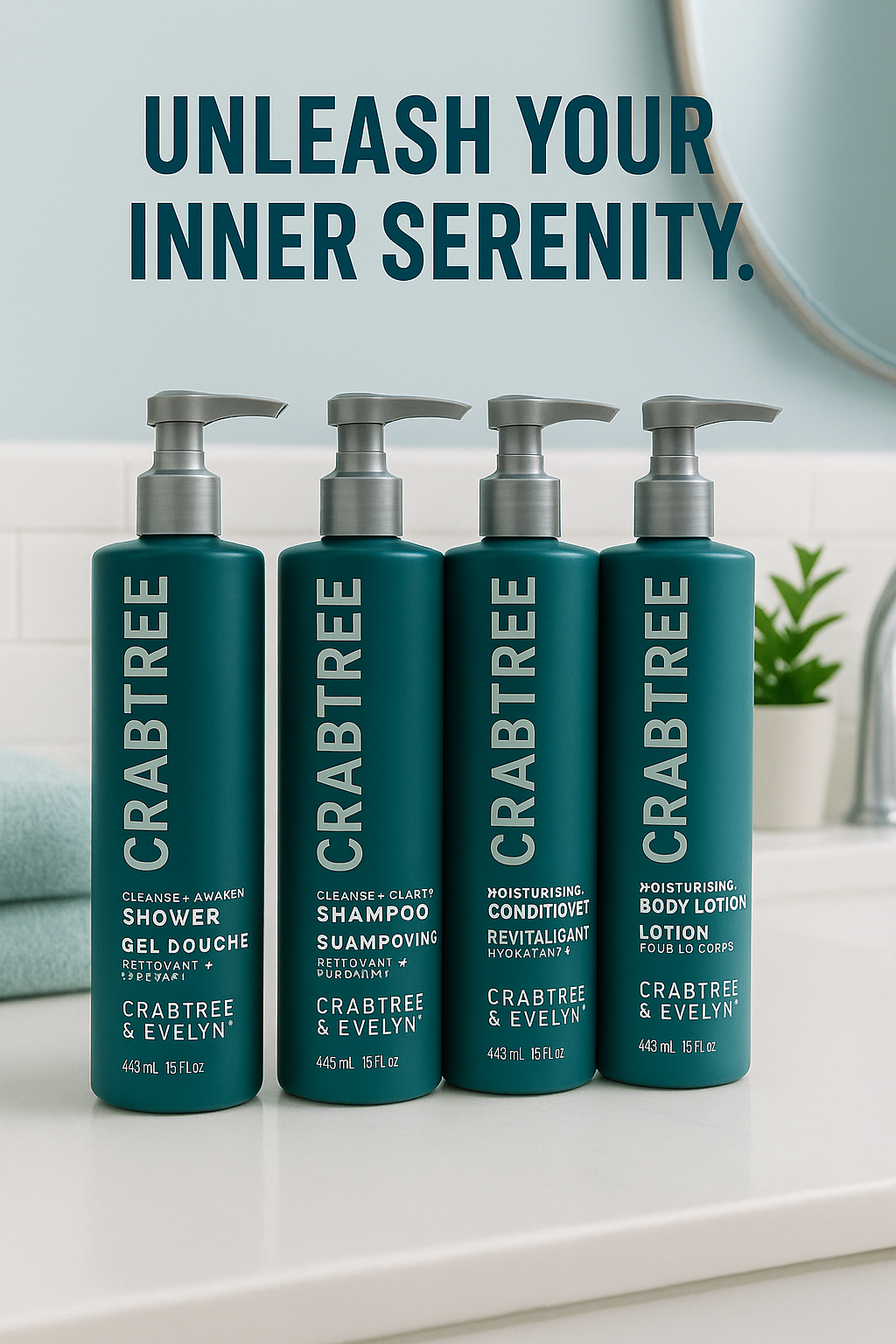 Crabtree & Evelyn Cleanse & Awaken Shower Gel