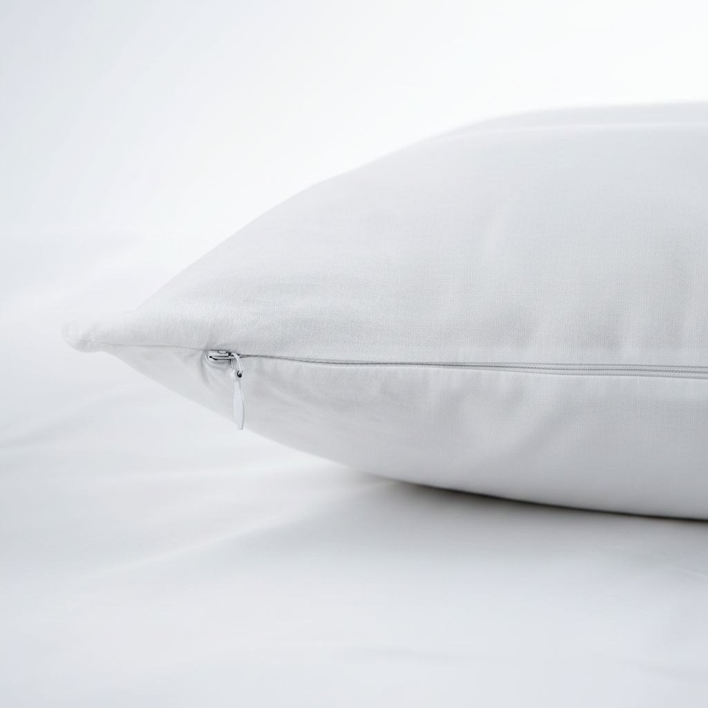 Pillow protector flat lay