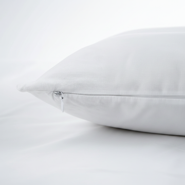Pillow protector flat lay