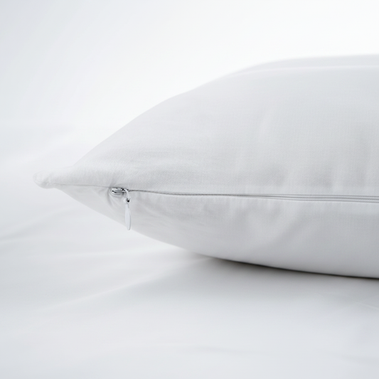 Pillow protector flat lay
