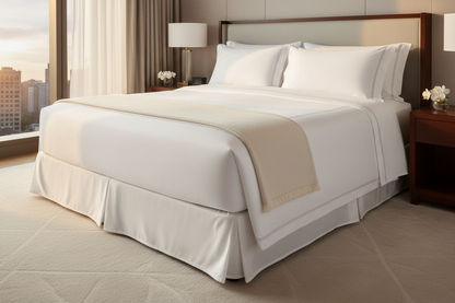 IHG hotel bed bundle for queen featuring a plush bed set in a stylish hotel room.