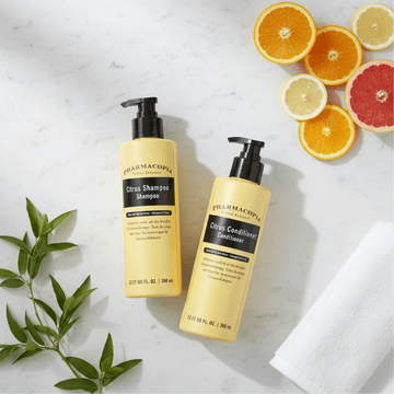 Flat Lay - Both Bottles with Citrus Slices