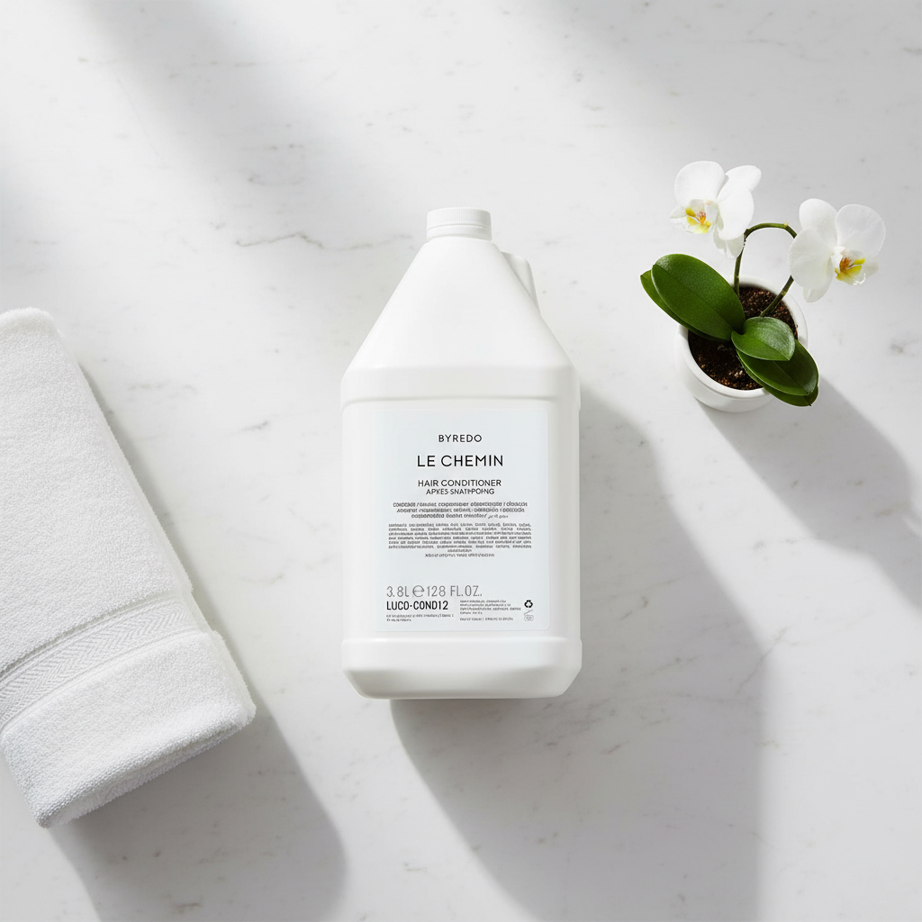 Byredo Le Chemin Conditioner with accurate scattered scent elements